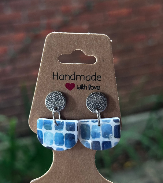 Blue Abstract Dangle