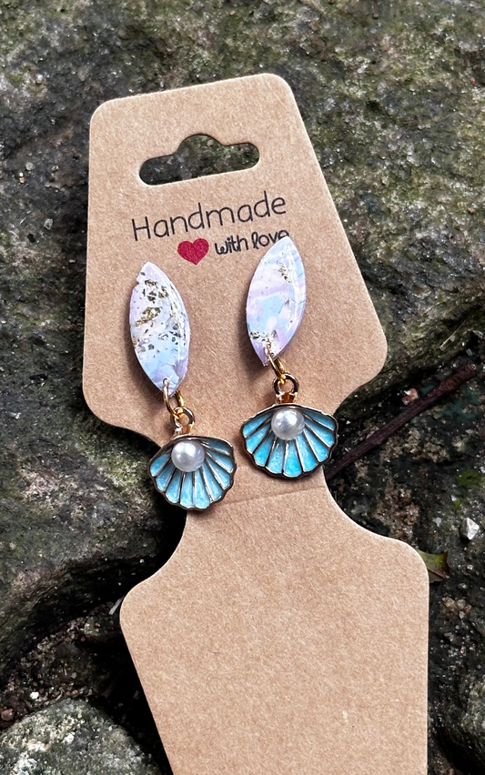 Blue Pearl Dangle
